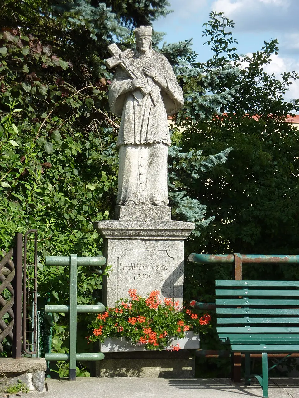 Figurenbildstock hl. Johannes Nepomuk