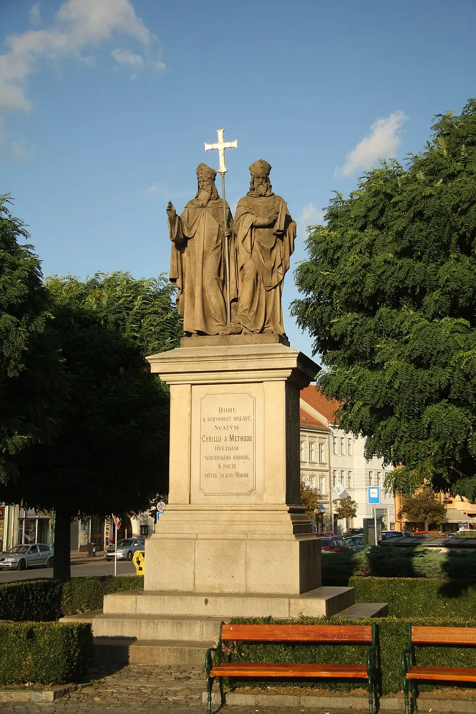 Statue of Cyril and Methodeus, Třebíč