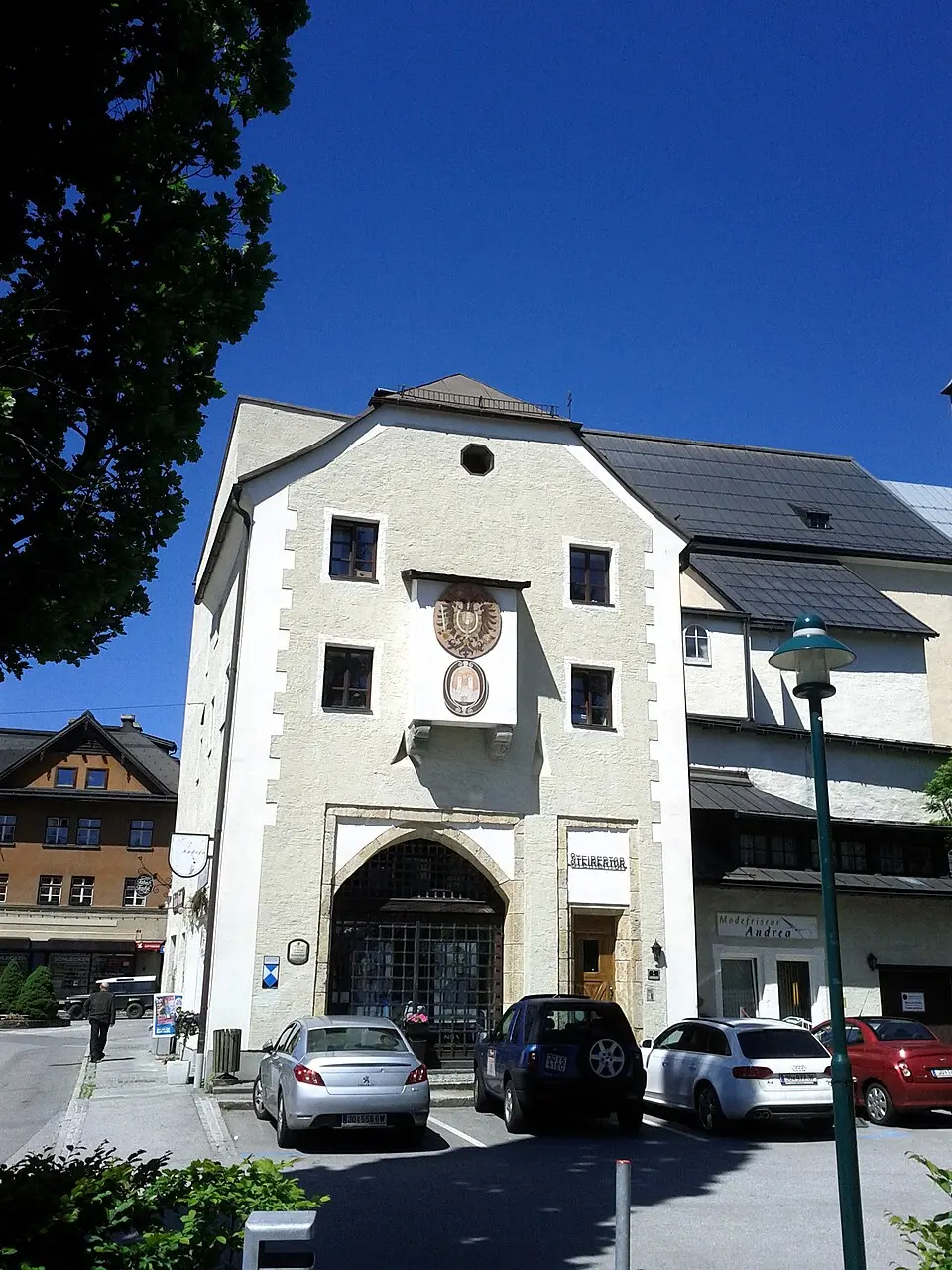 Stadttor, Wohnhaus, Steirertor (Torhaus mit Pecherker)