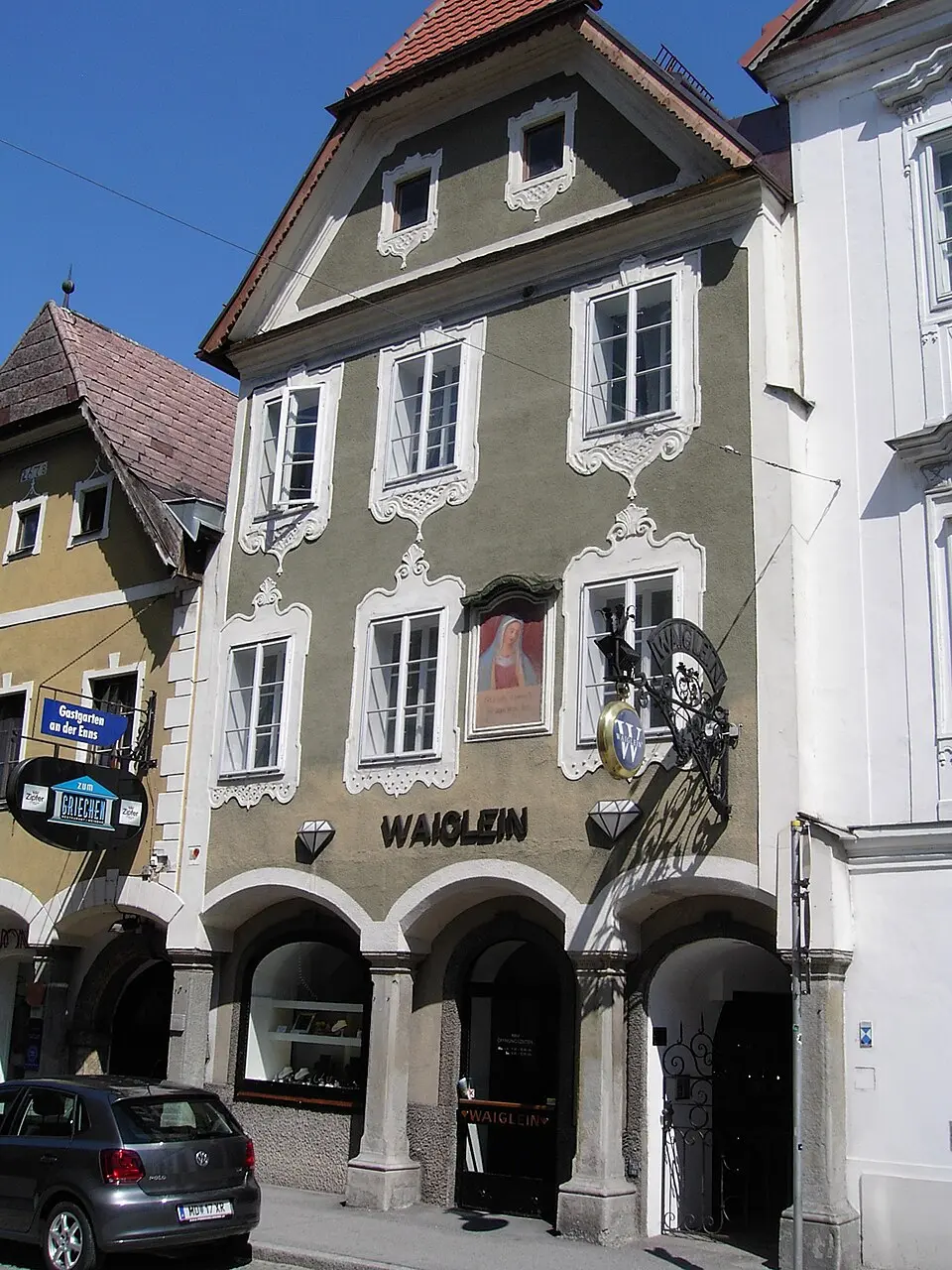 Bürgerhaus, Schauseite des Hauses