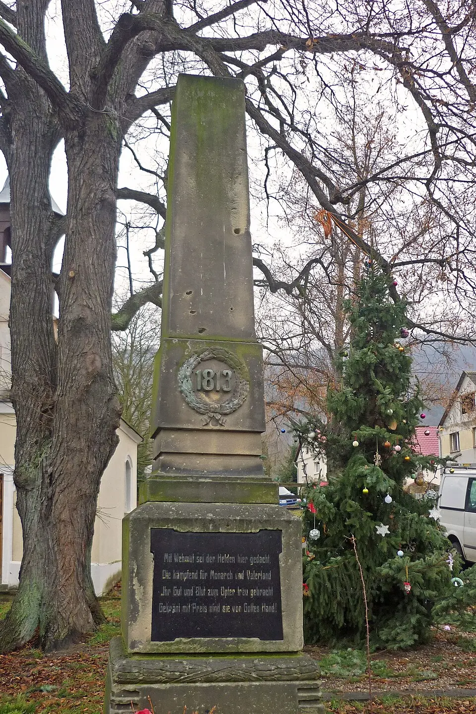pomník bitvy roku 1813