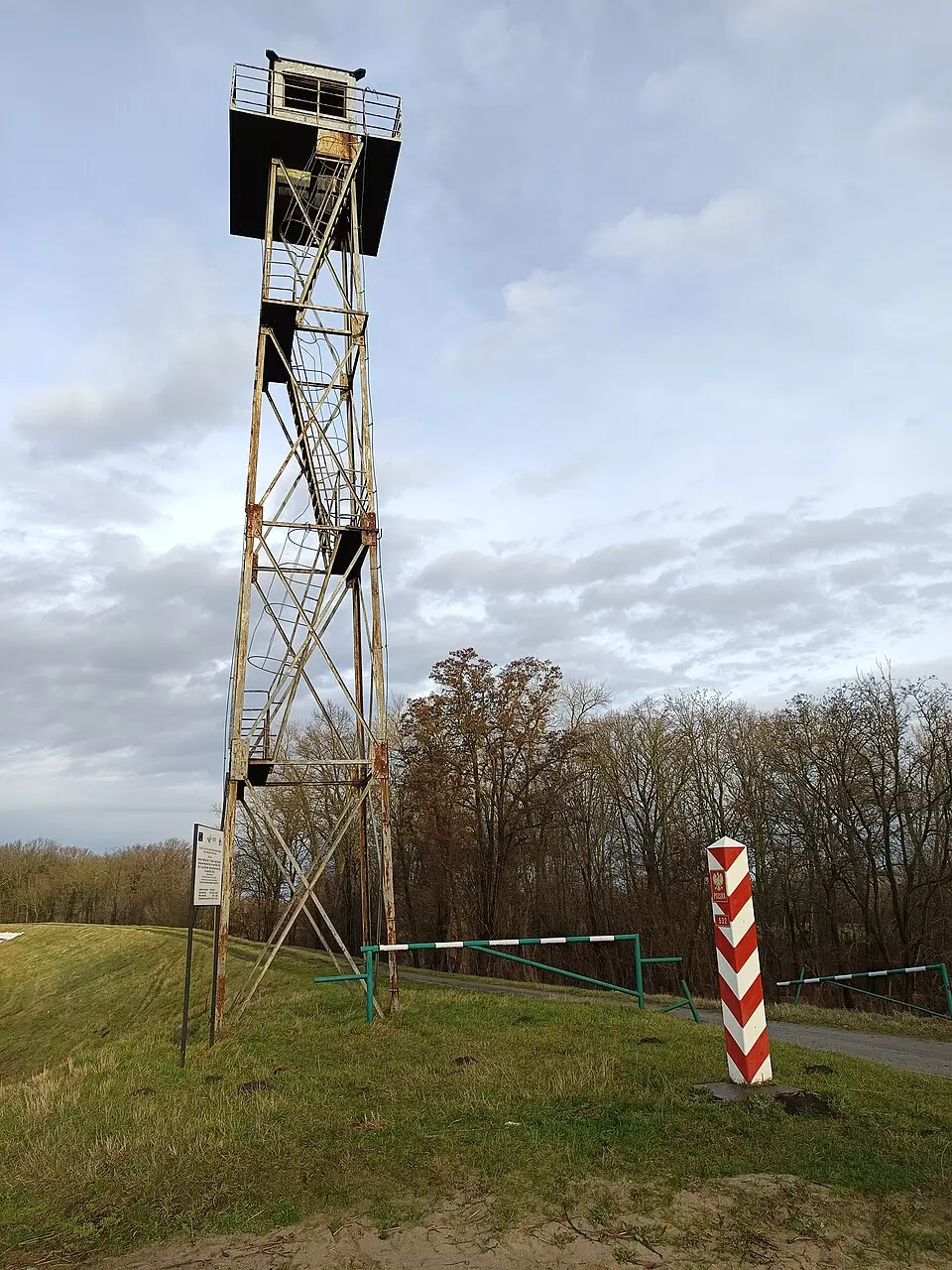 Guard watchtower post at the state border in Górzyca