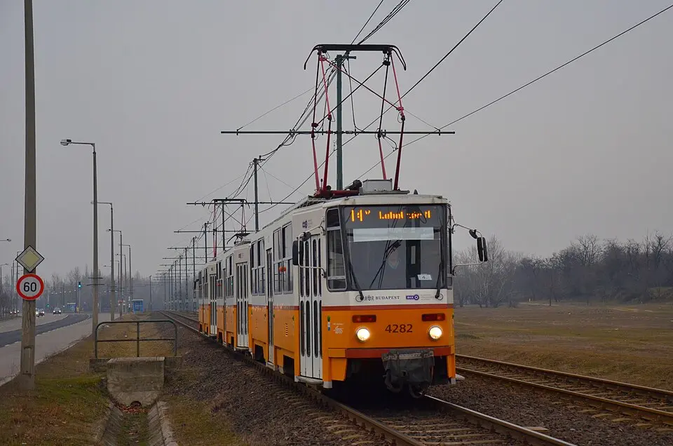 trams in Budapest