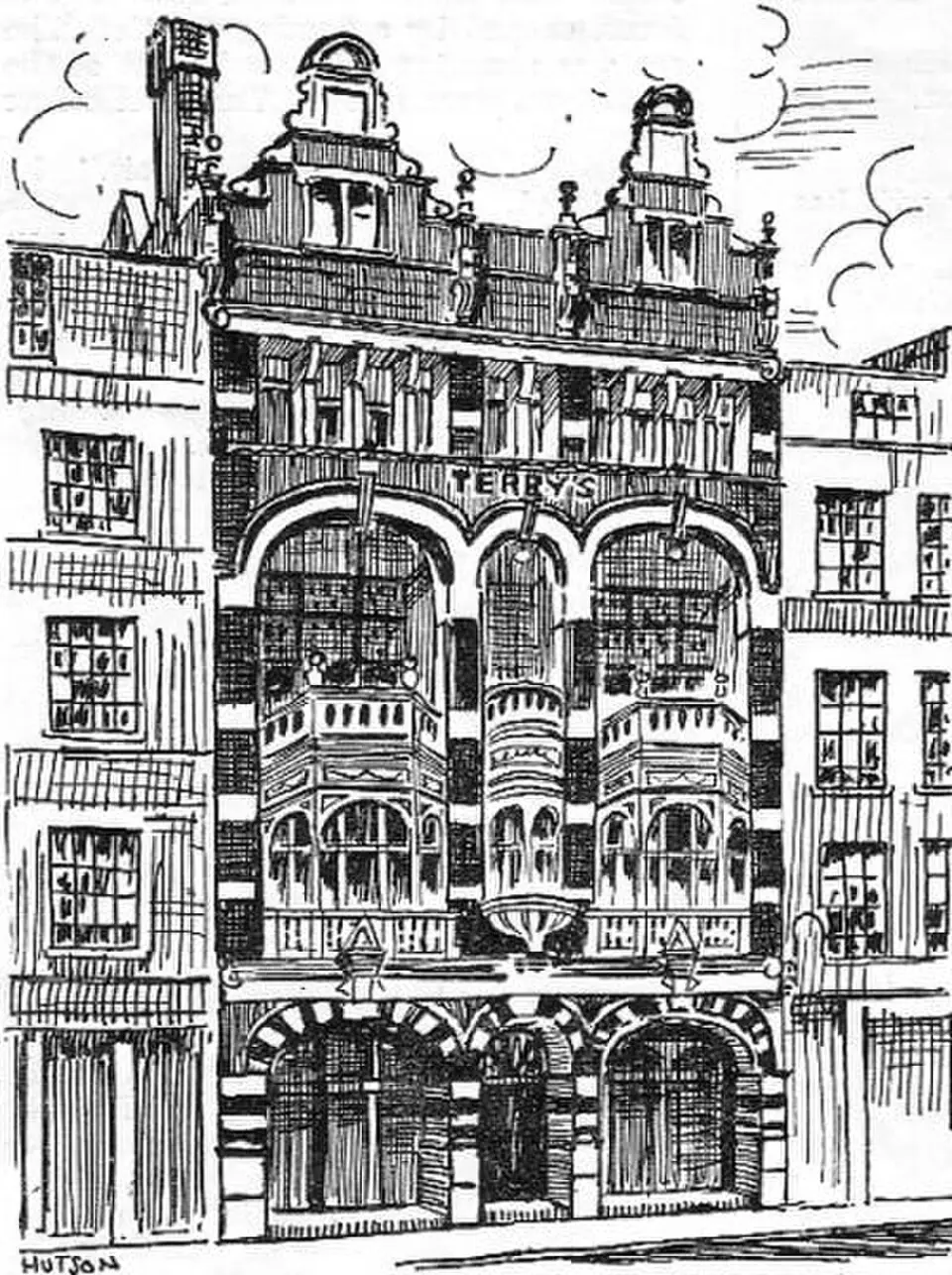 Slika: http://www.arthurlloyd.co.uk/Terrys/TheatreFrontage.jpg · Public domain Terry's Theatre