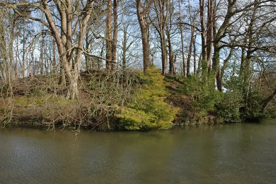 Mound N of the church