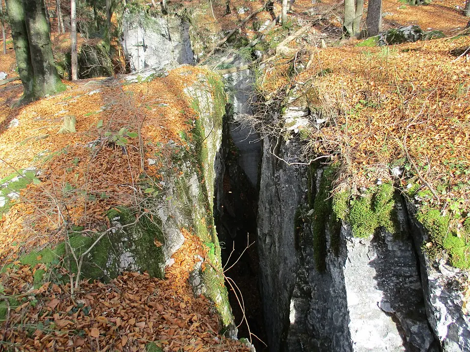 Trockene Klamm