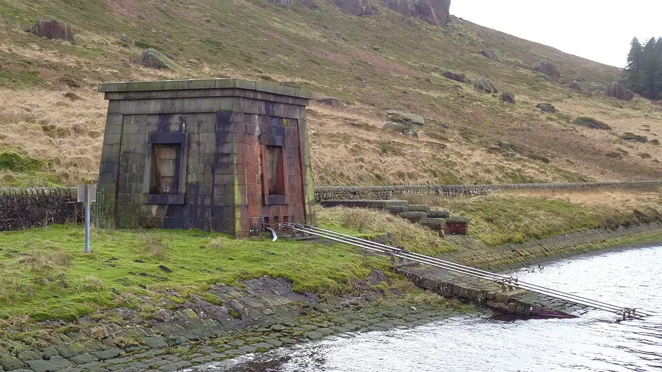 Valve Tower To South East Corner Of Widdop Reservoir