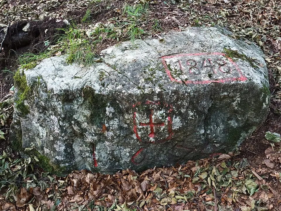 Vermessungsstein beim Stiglberg