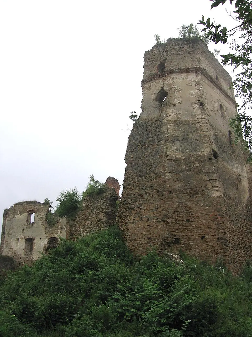 Hrad Zborov, Makovica, veža obytná