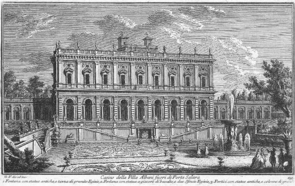 Slika: Giuseppe Vasi · Public domain Villa Albani