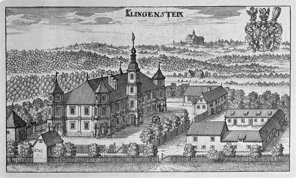 Slika: Georg Matthäus Vischer · Public domain Schloss Klingenstein
