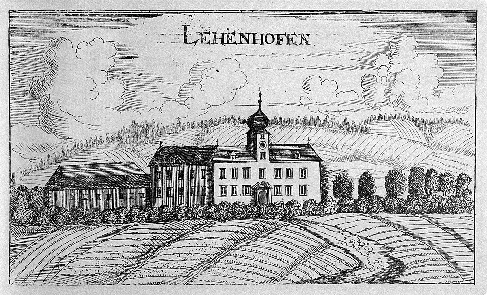 Image: Georg Matthäus Vischer · Public domain Schloss Lehenshofen