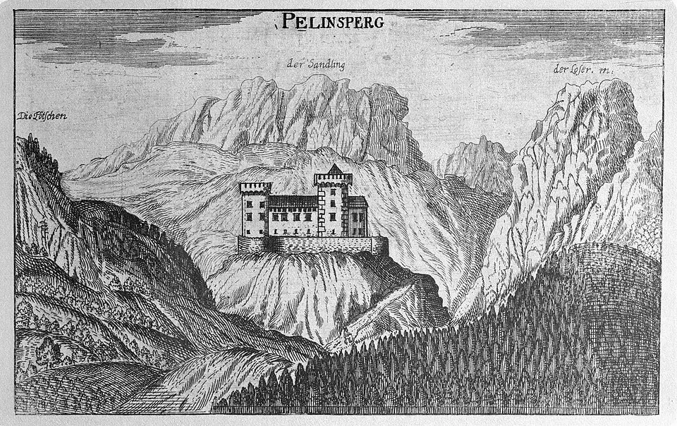 Slika: Georg Matthäus Vischer · Public domain Burg Pflindsberg