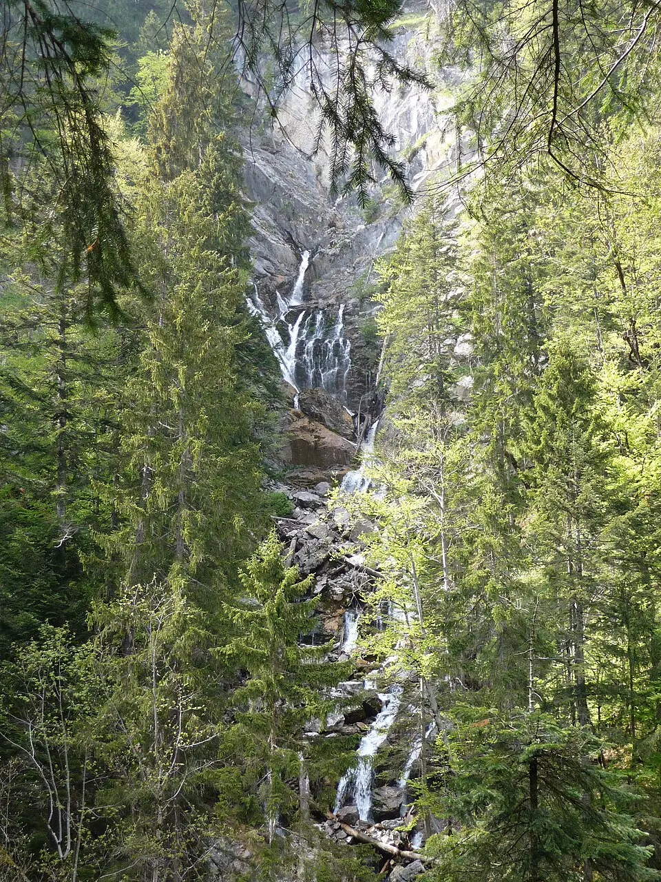 Großer Wasserfall N von Wallgau