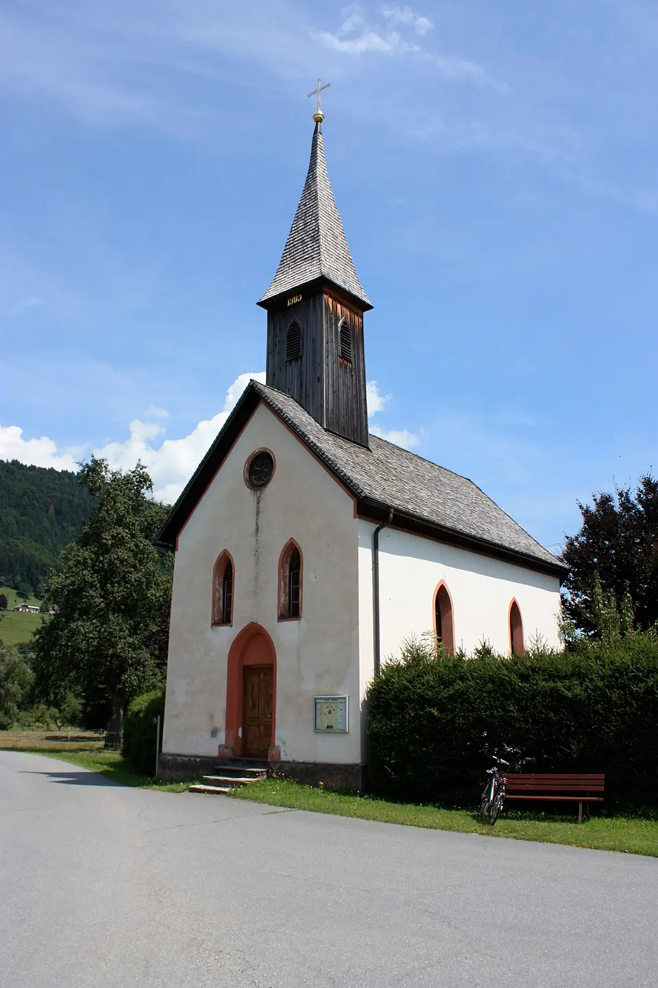Image: Mefusbren69 · Public domain Filialkirche Maria Hilf, Watschig, Hermagor