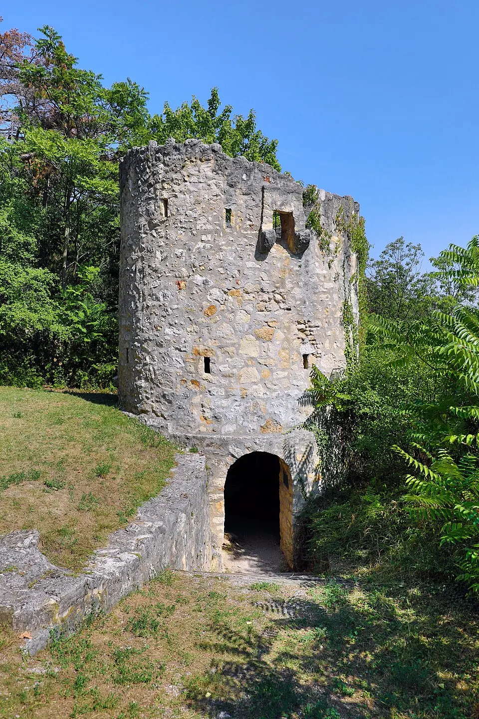 Slika: C.Stadler/Bwag (talk / email) · CC BY-SA 4.0 Ruine Höhlturm (auch Höllturm)