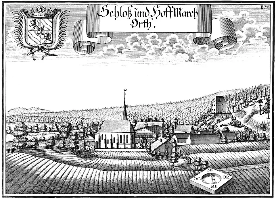Obrázek: Michael Wening · Public domain Schloss Ort im Innkreis