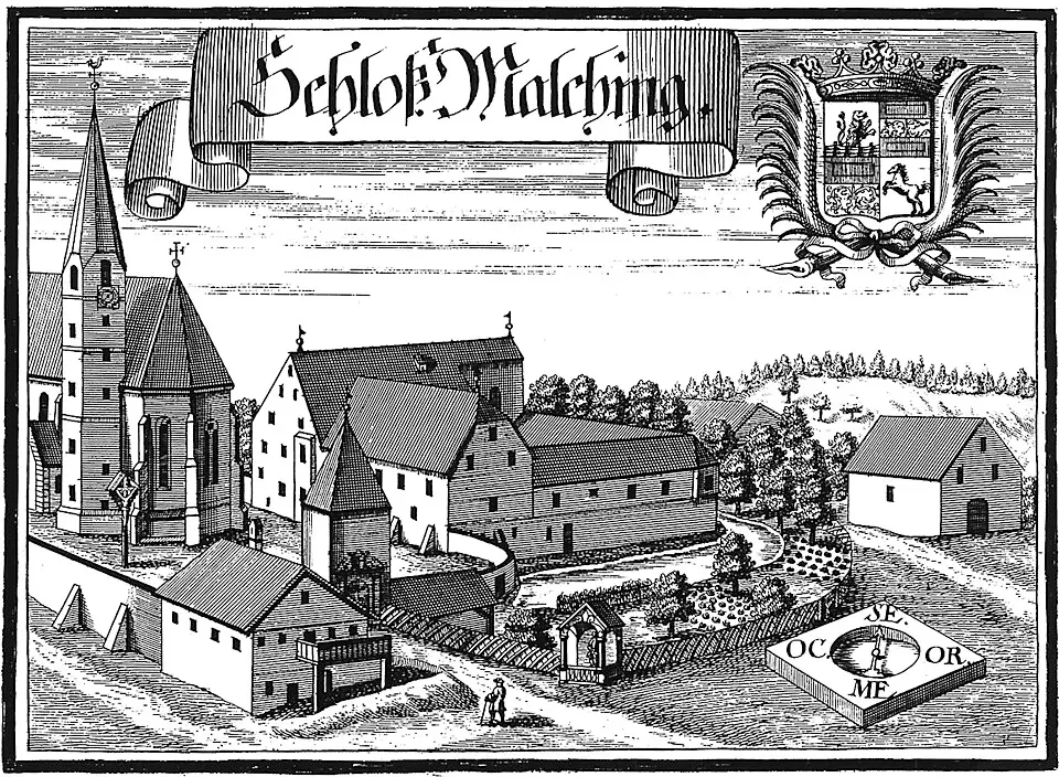 Image: Michael Wening · Public domain Schloss Malching
