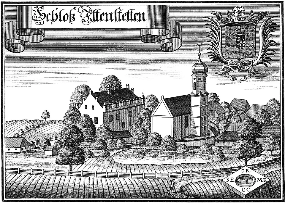 Image: Michael Wening · Public domain Cultural heritage D-1-7639-1027 in Taufkirchen (Vils)