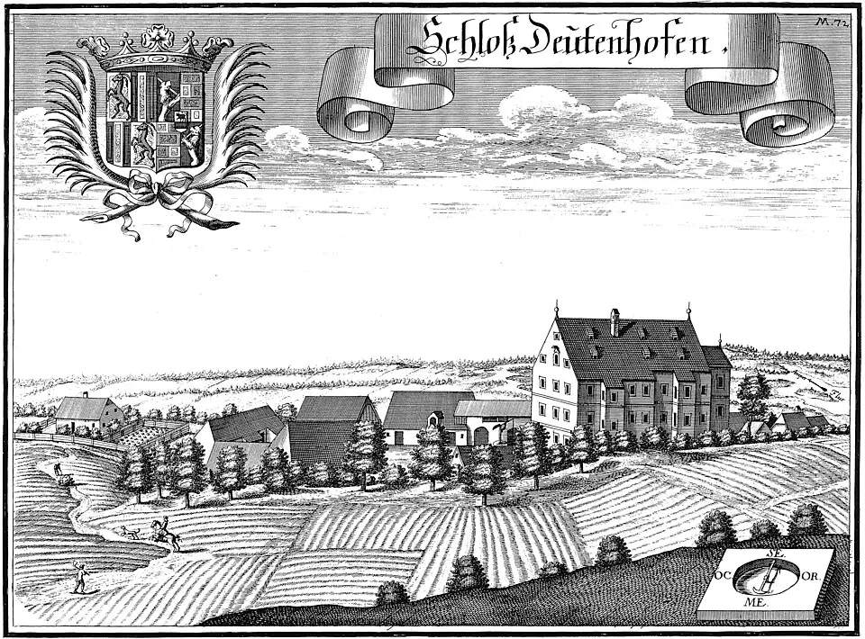 Obrázok: Michael Wening · Public domain Schloss Deutenhofen