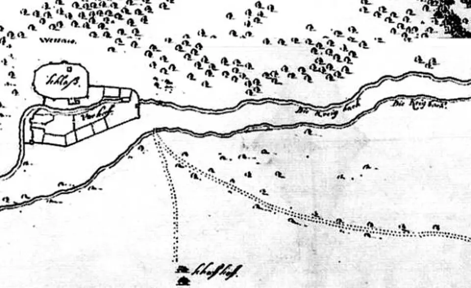 Obrázek: not mentioned in the source · Public domain Burg Wersau
