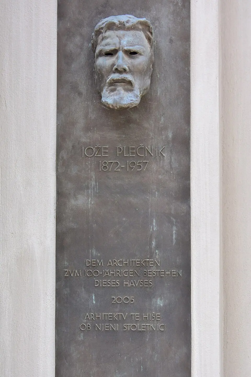 Gedenktafel für Jože Plečnik (Wien, Bauernmarkt 9)