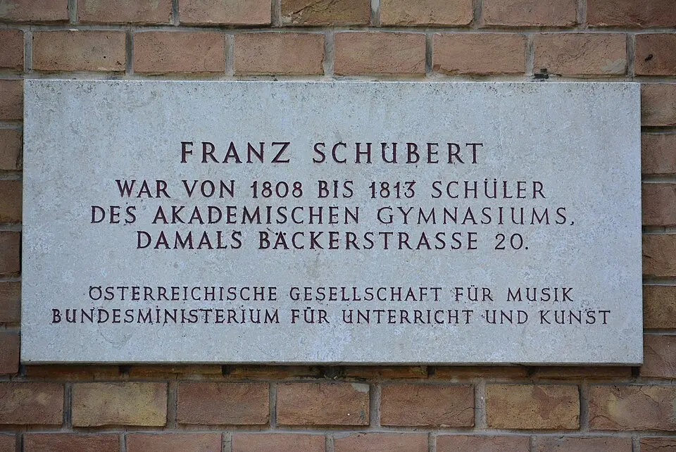 Gedenktafel für Franz Schubert (Wien, Beethovenplatz 1)