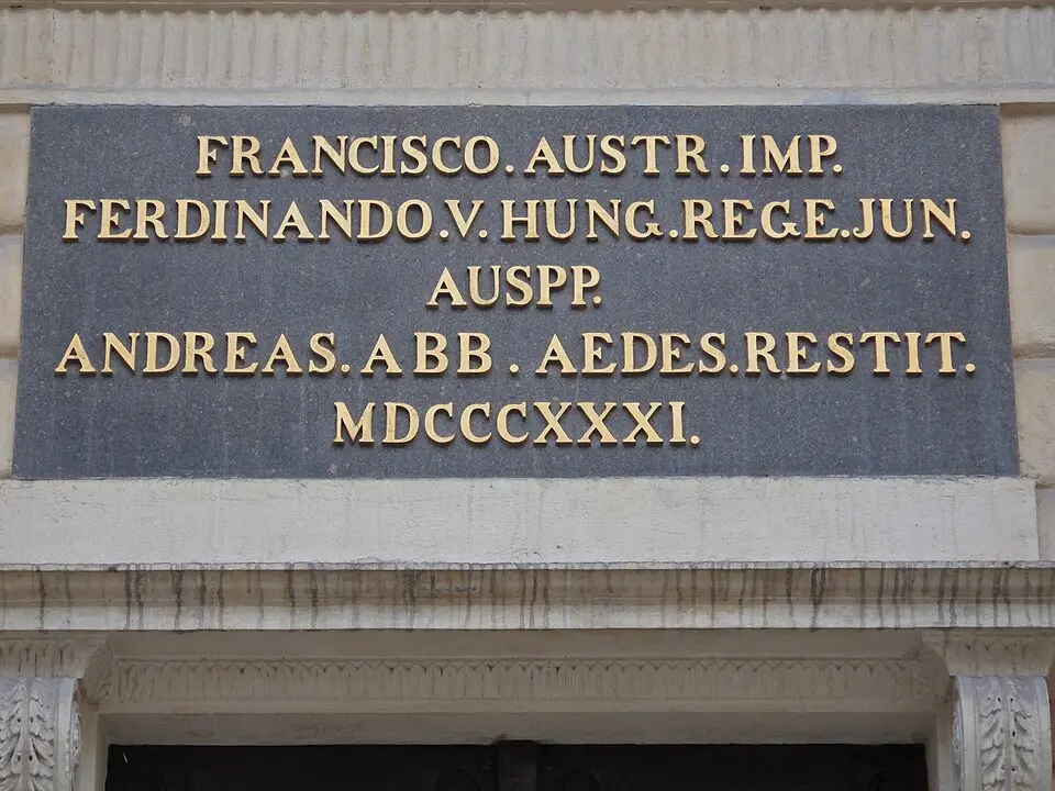 Gedenktafel für die Erneuerung des Schottenstifts (Wien, Freyung 6)