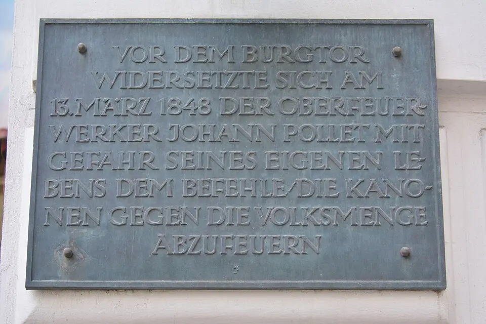 Gedenktafel für Johann Pollet (Wien, Herrengasse 1-3)