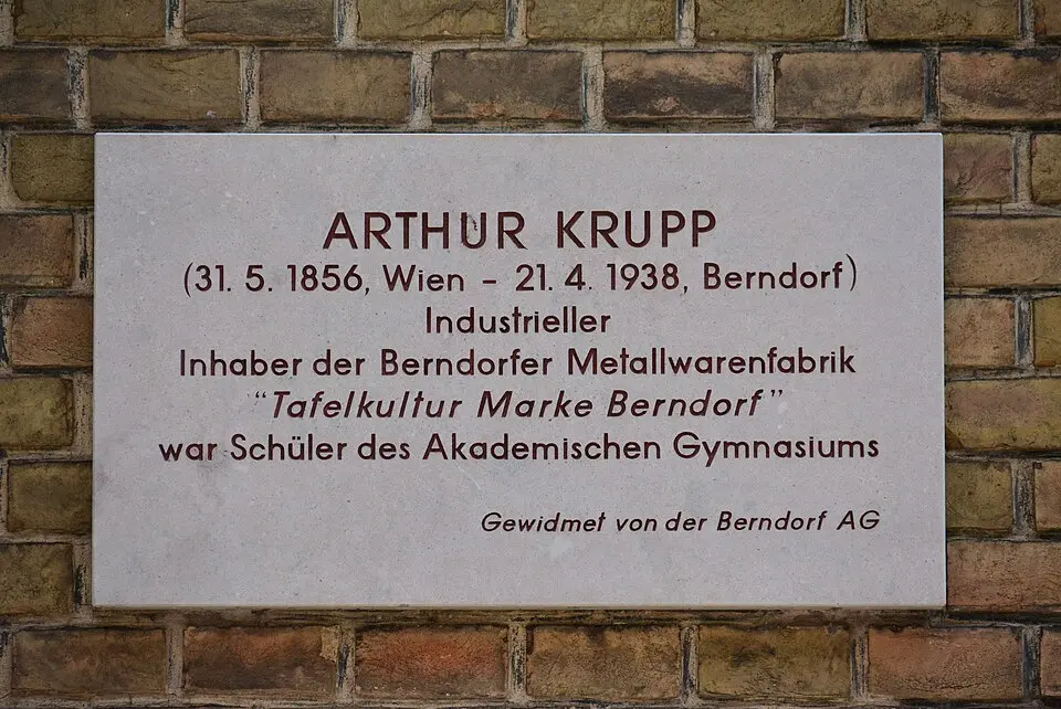 Gedenktafel für Arthur Krupp (Wien, Beethovenplatz 1)