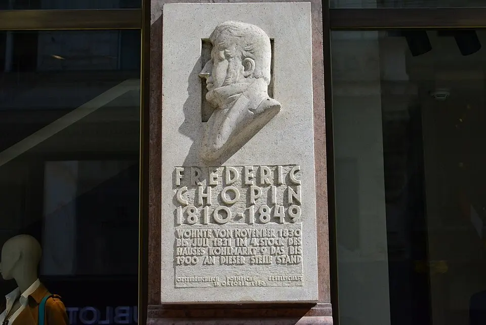 Gedenktafel Frédéric Chopin