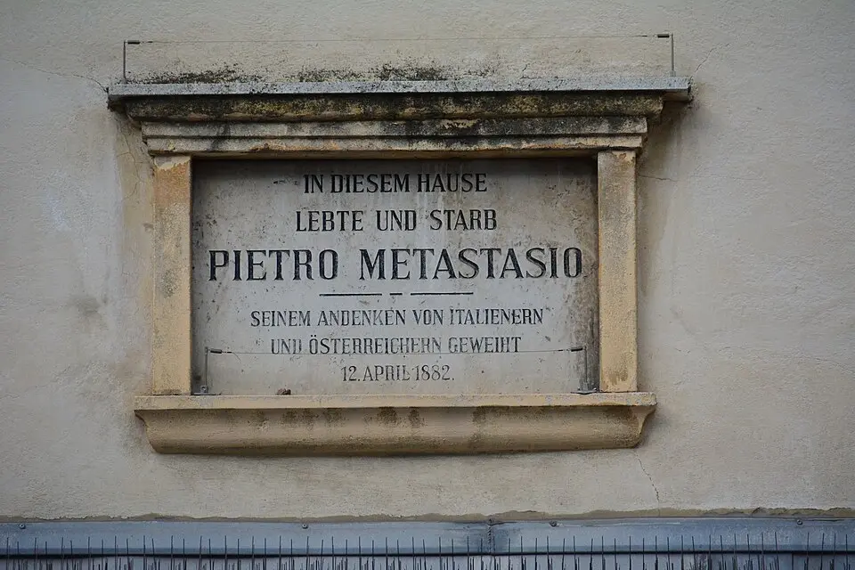 Gedenktafel für Pietro Metastasio