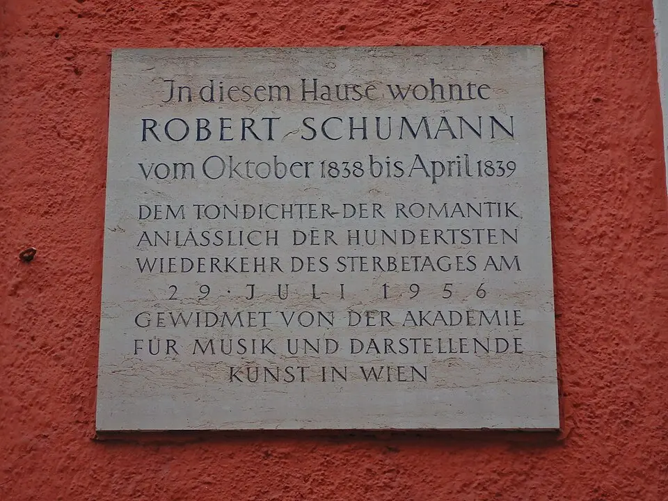 Gedenktafel für Robert Schumann (Wien, Schönlaterngasse 7a)