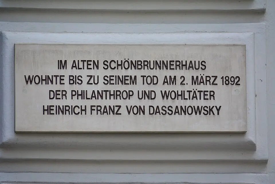 Gedenktafel für Heinrich Franz von Dassanowsky (Wien, Tuchlauben 8)