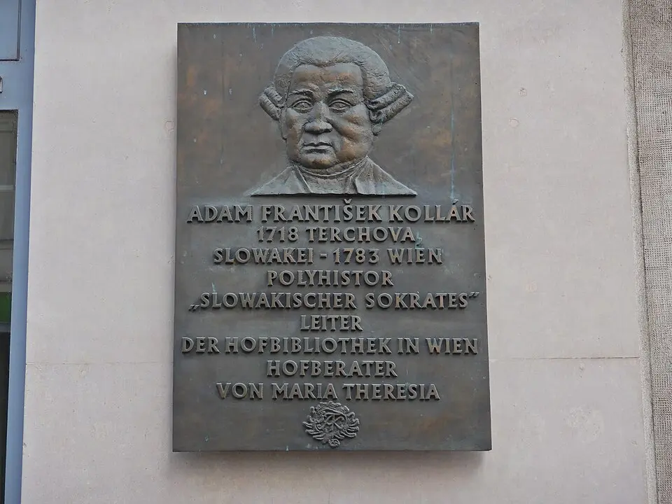 Gedenktafel für Adam František Kollár (Wien, Wipplingerstraße 24-26)