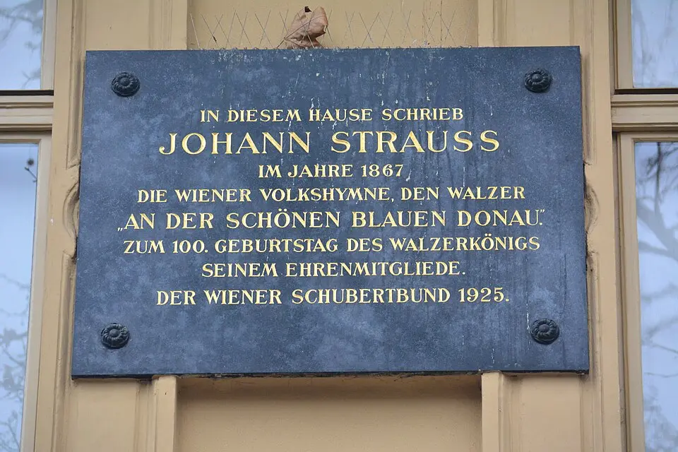 Johann Strauß - Gedenktafel