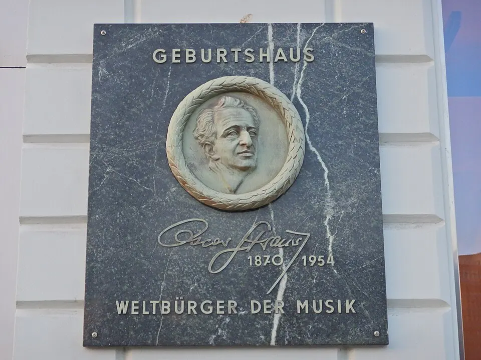 Gedenktafel für Oscar Straus (Wien, Untere Donaustraße 27)