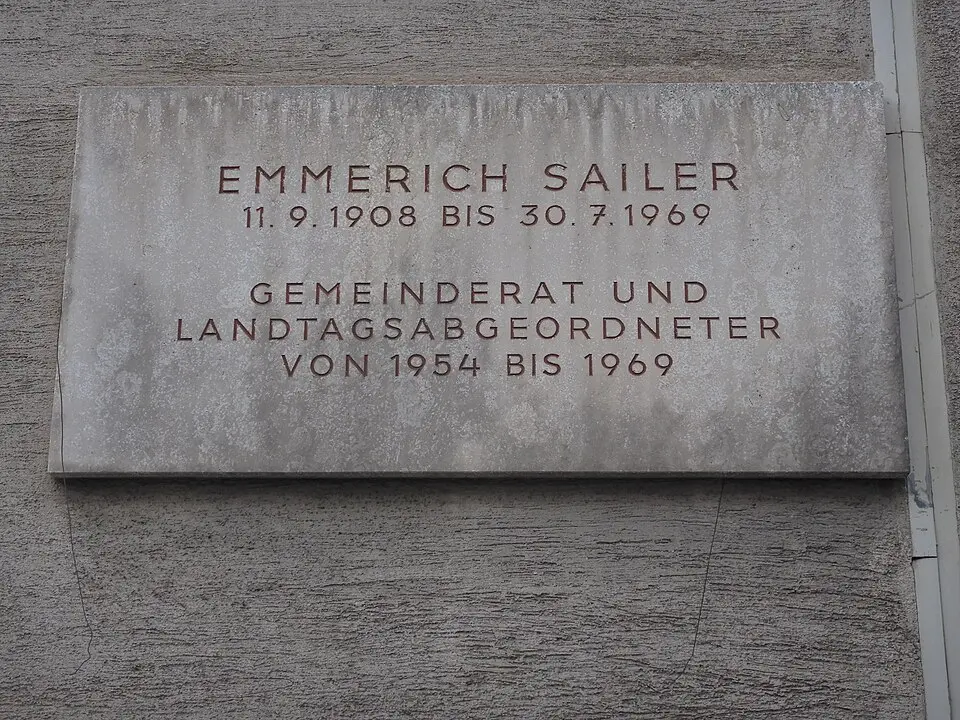 Gedenktafel für Emmerich Sailer (Wien, Kliebergasse 8)