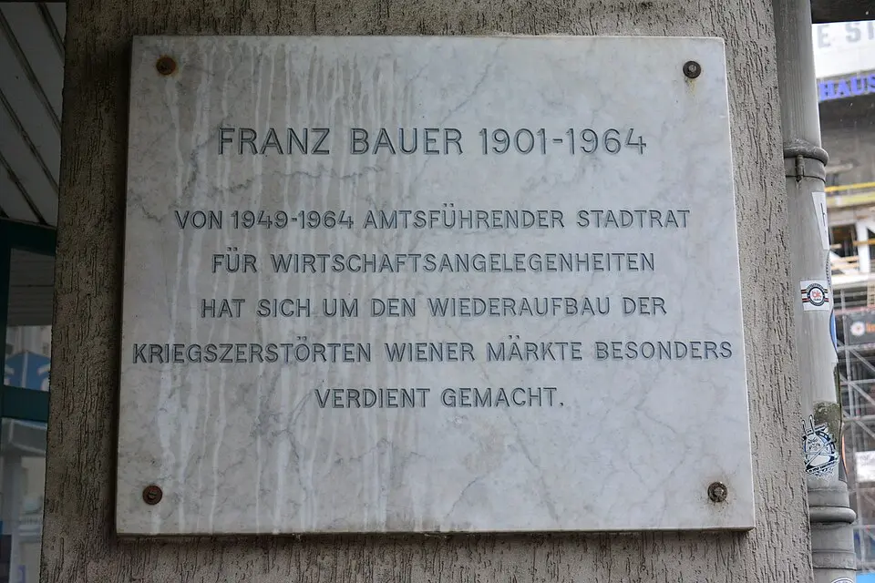 Gedenktafel für Franz Bauer (Wien, Gumpendorfer Straße 59-61)