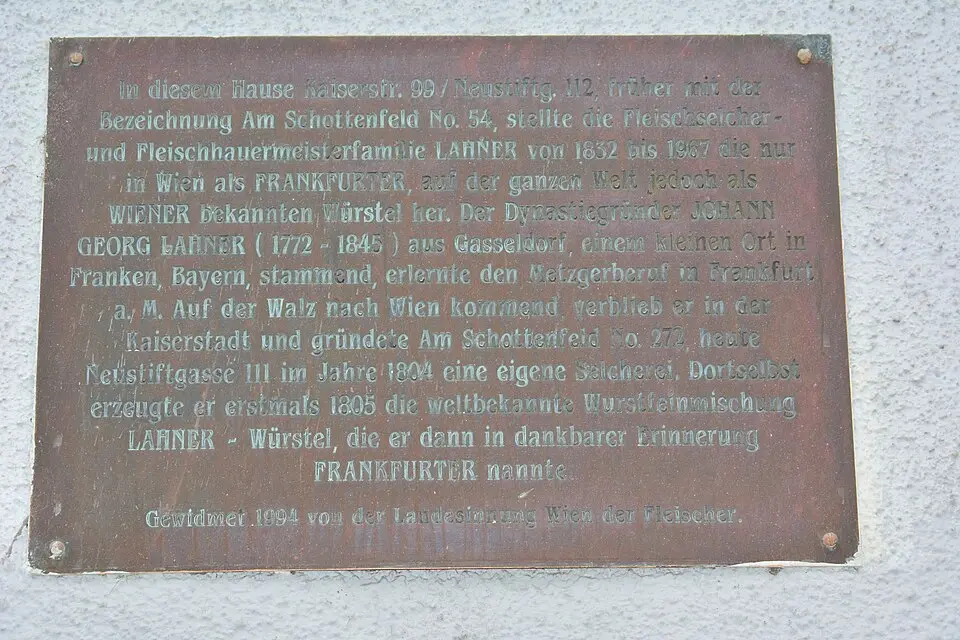 Gedenktafel Johann Georg Lahner