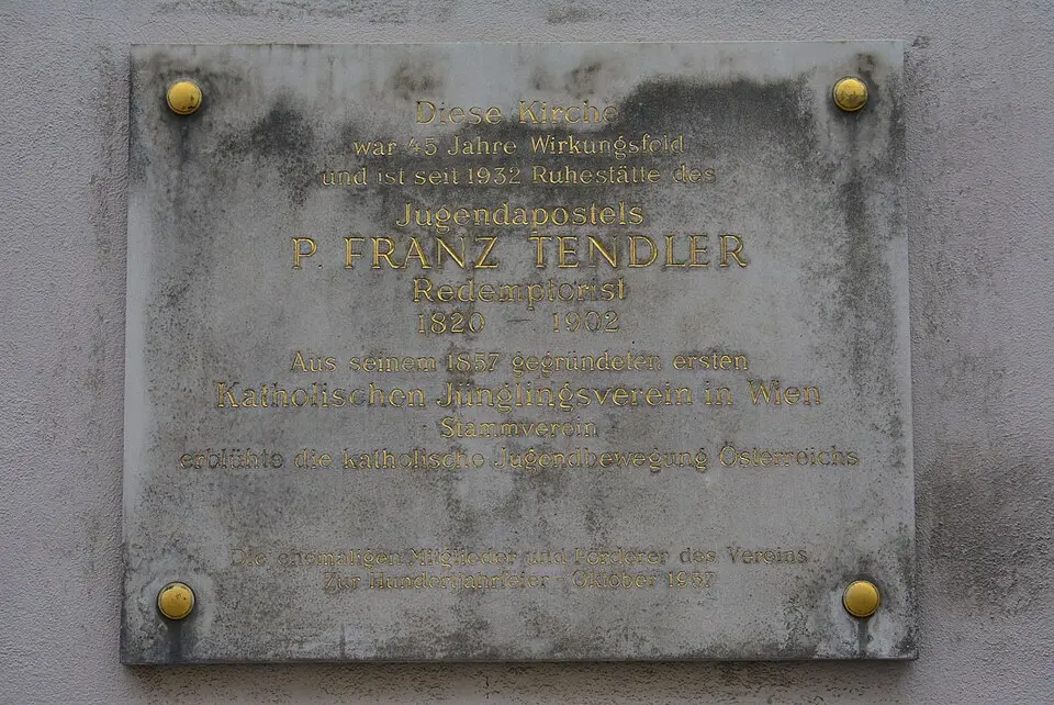 Gedenktafel für Franz Tendler (Wien, Boltzmanngasse 7)
