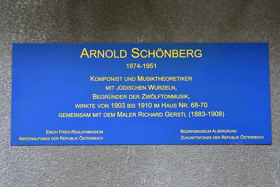Gedenktafel für Arnold Schönberg (Wien, Liechtensteinstraße 72)