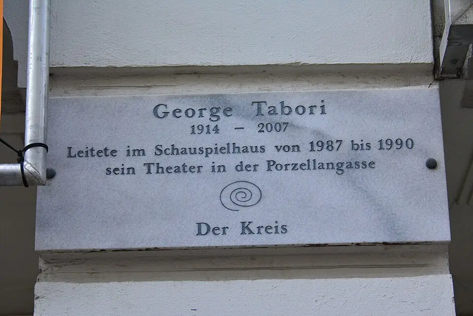 Gedenktafel für George Tabori (Wien, Porzellangasse 19)