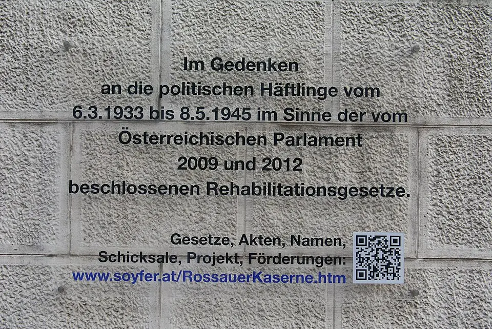 Gedenktafel für politische Häftlinge (Wien, Türkenstraße 22)