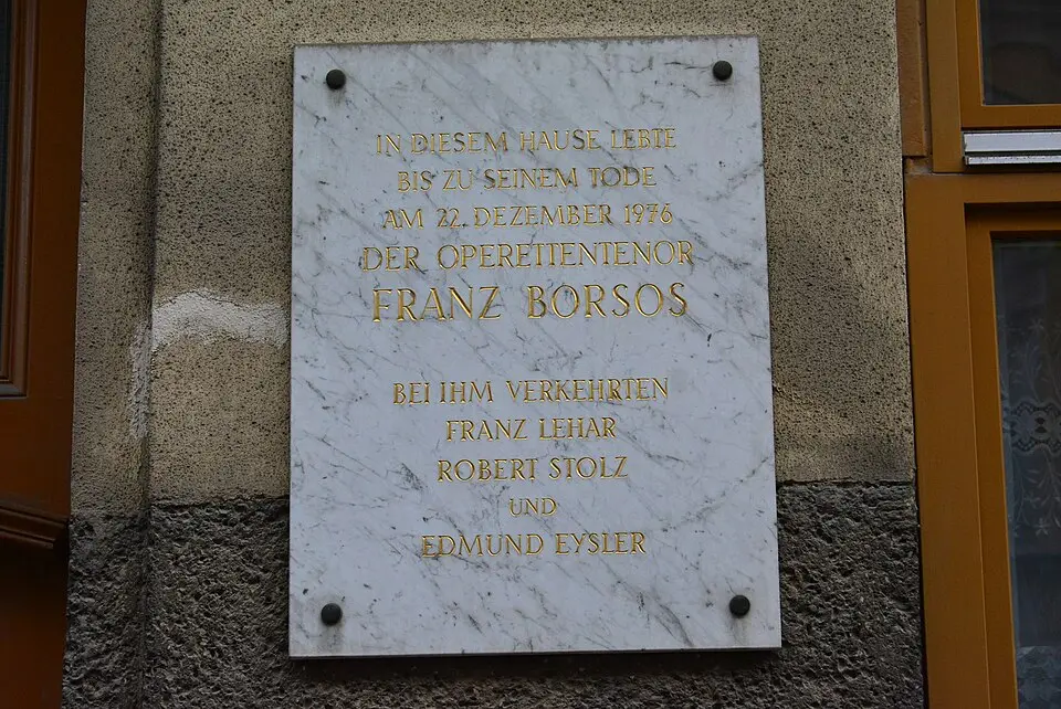 Gedenktafel für Franz Borsos (Wien, Zimmermanngasse 18)