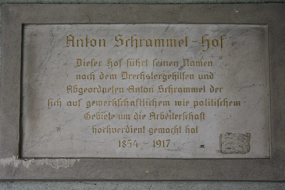 Gedenktafel für Anton Schrammel (1854-1917)(Wien, Kopalgasse 56)