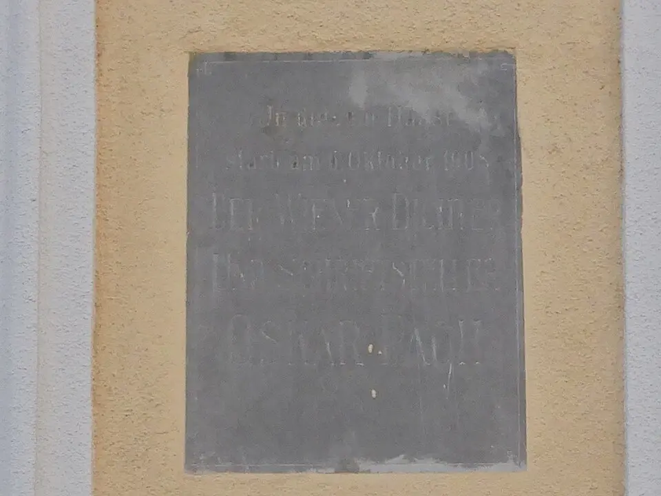Gedenktafel für Oskar Pach (Wien, Frauenheimgasse 3)