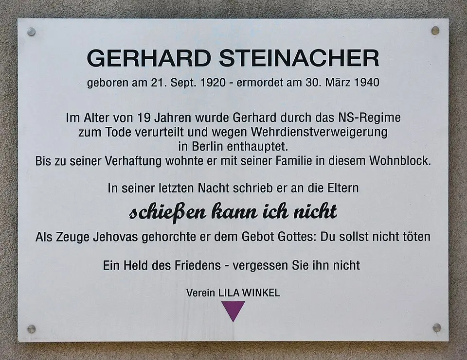 Gedenktafel für NS-Opfer (Wien, Längenfeldgasse 68, Gerhard Steinacher)