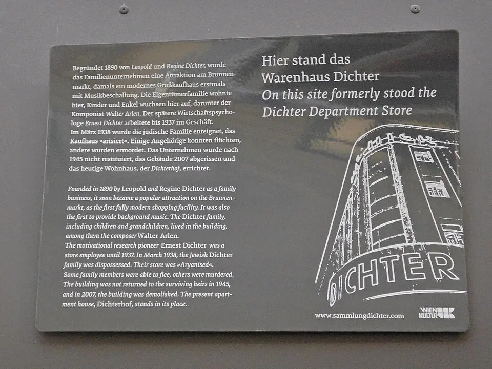 Gedenktafel für das Warenhaus Dichter (Wien, Brunnengasse 40)