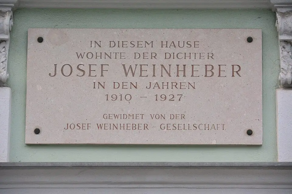 Gedenktafel für Josef Weinheber (Wien, Hasnerstraße 134)